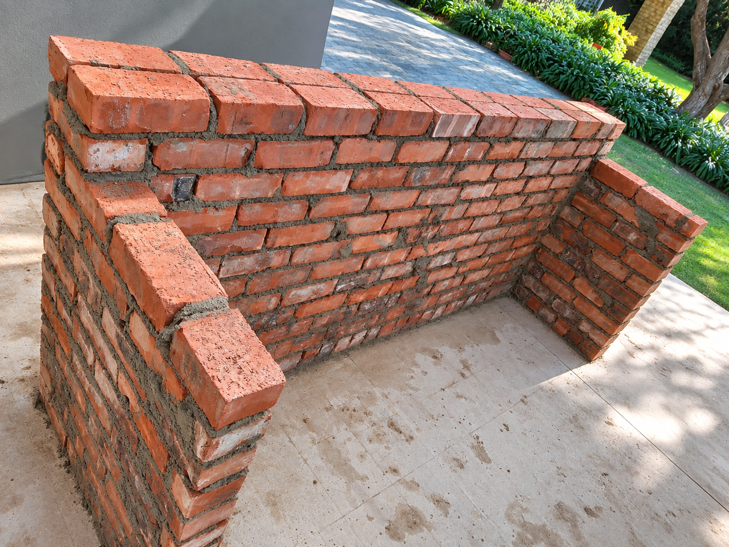 Island brickwork detail