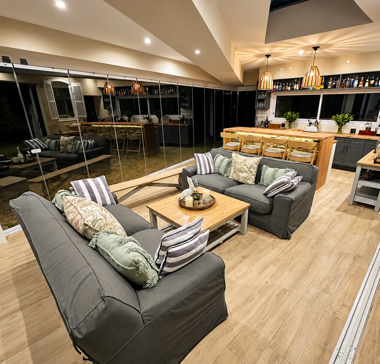 Finished entertainment lounge